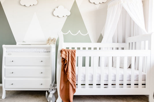 3 Drawer Change Table with matching Sleigh cot