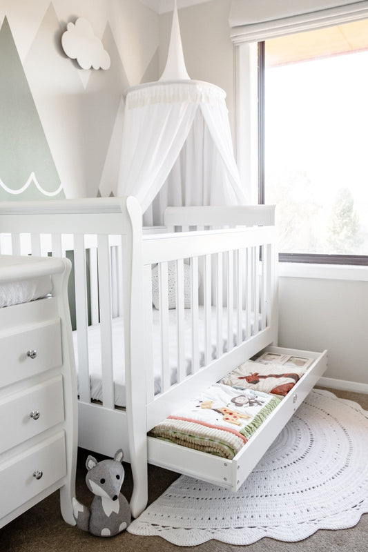 Cloud 9 5-in-1 Sleigh Cot Compact Nursery Set - view 2