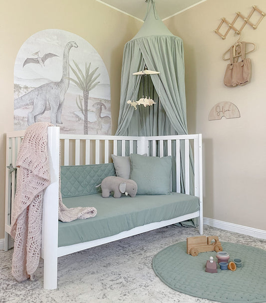 Modern Cot - White detail view