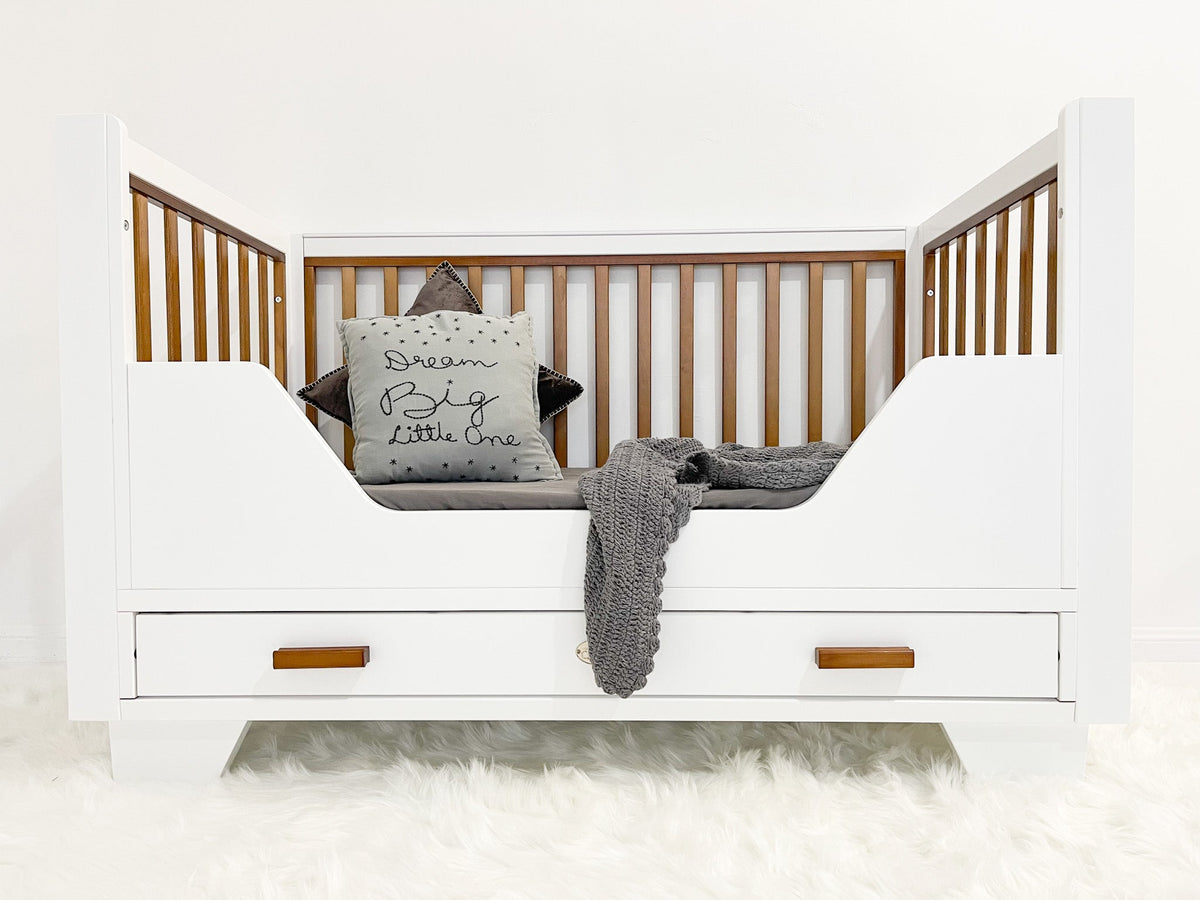 Two Tone cot toddler rail
