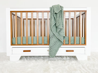 Two Tone Cot 3 Drawer Dresser Essential Nursery Bundle