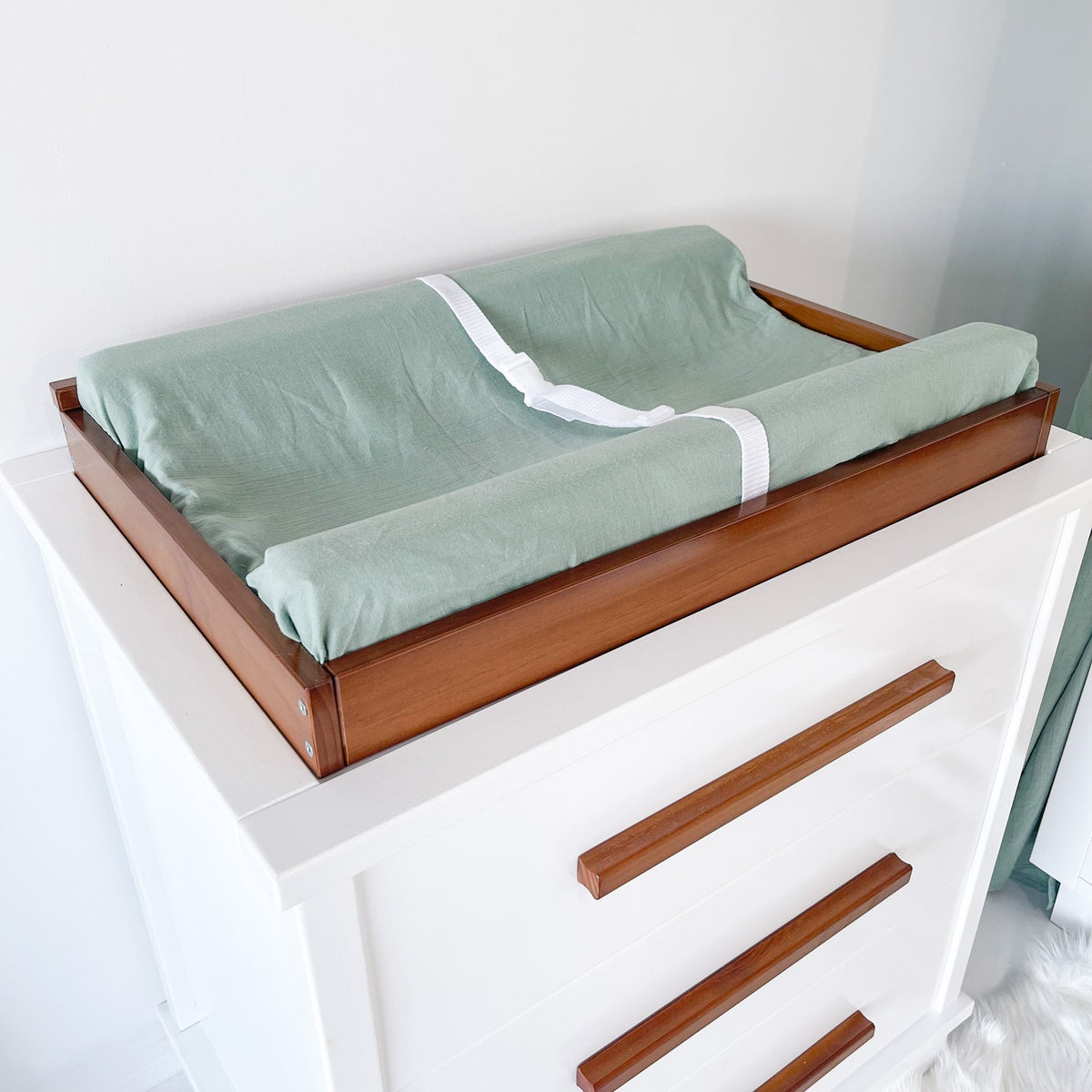 Two Tone Cot 3 Drawer Dresser Essential Nursery Bundle