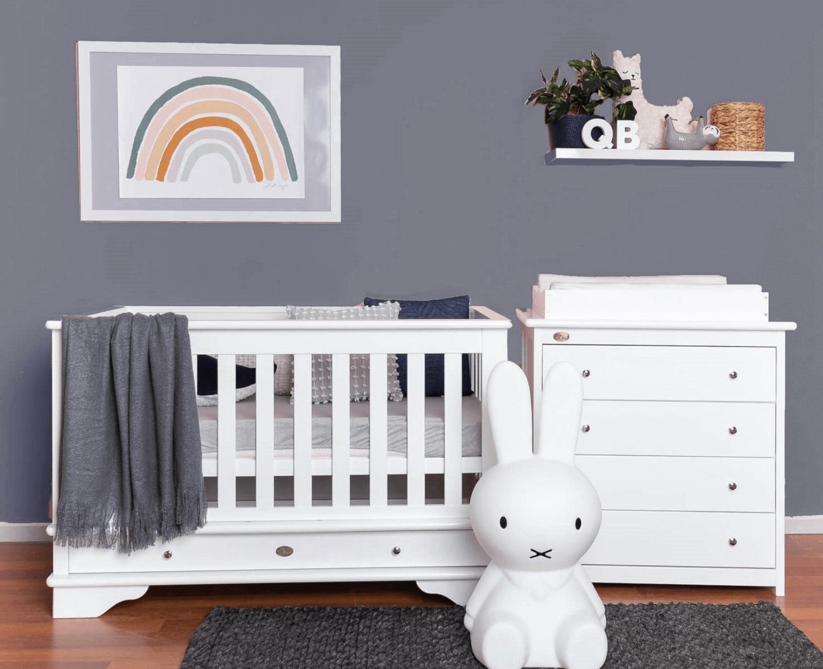 Contemporary Cot White