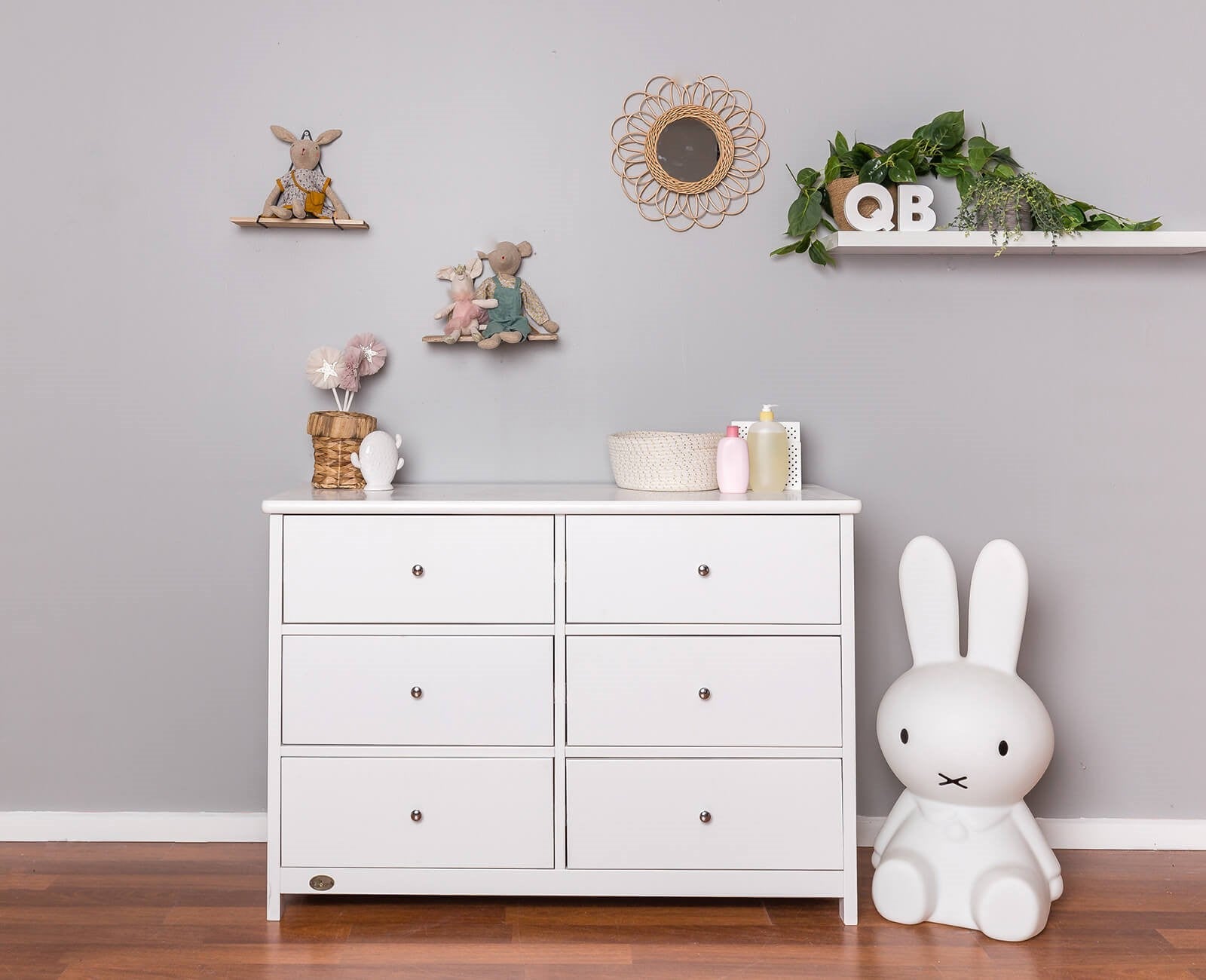 6 Drawer Chest White