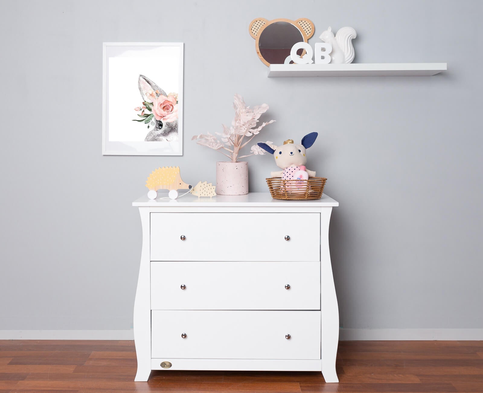 Royal 3 Drawer Dresser White