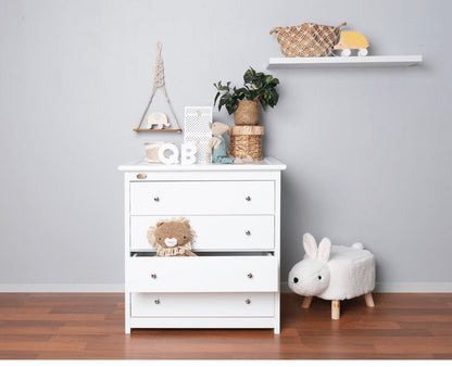 4 Drawer Chest White