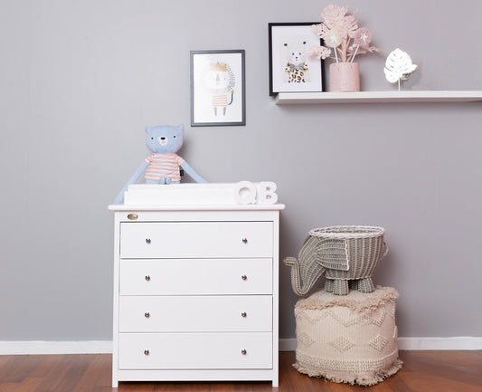 4 Drawer Chest White