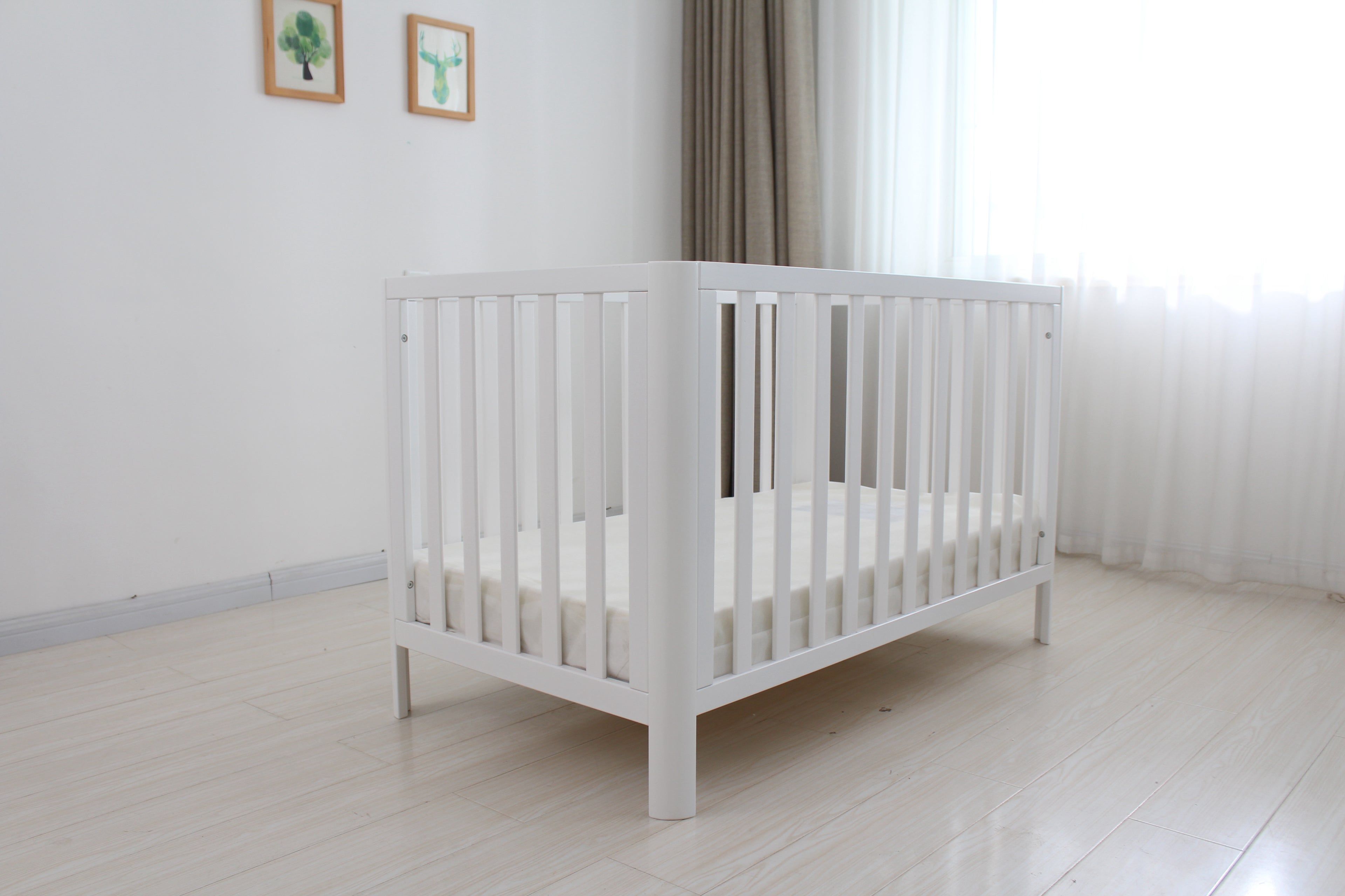 Modern Cot White (Slat Ends)