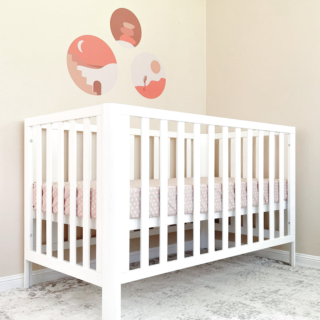 Modern Cot White (Slat Ends)