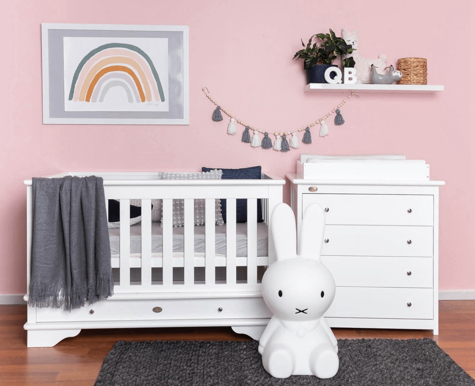Contemporary Cot White