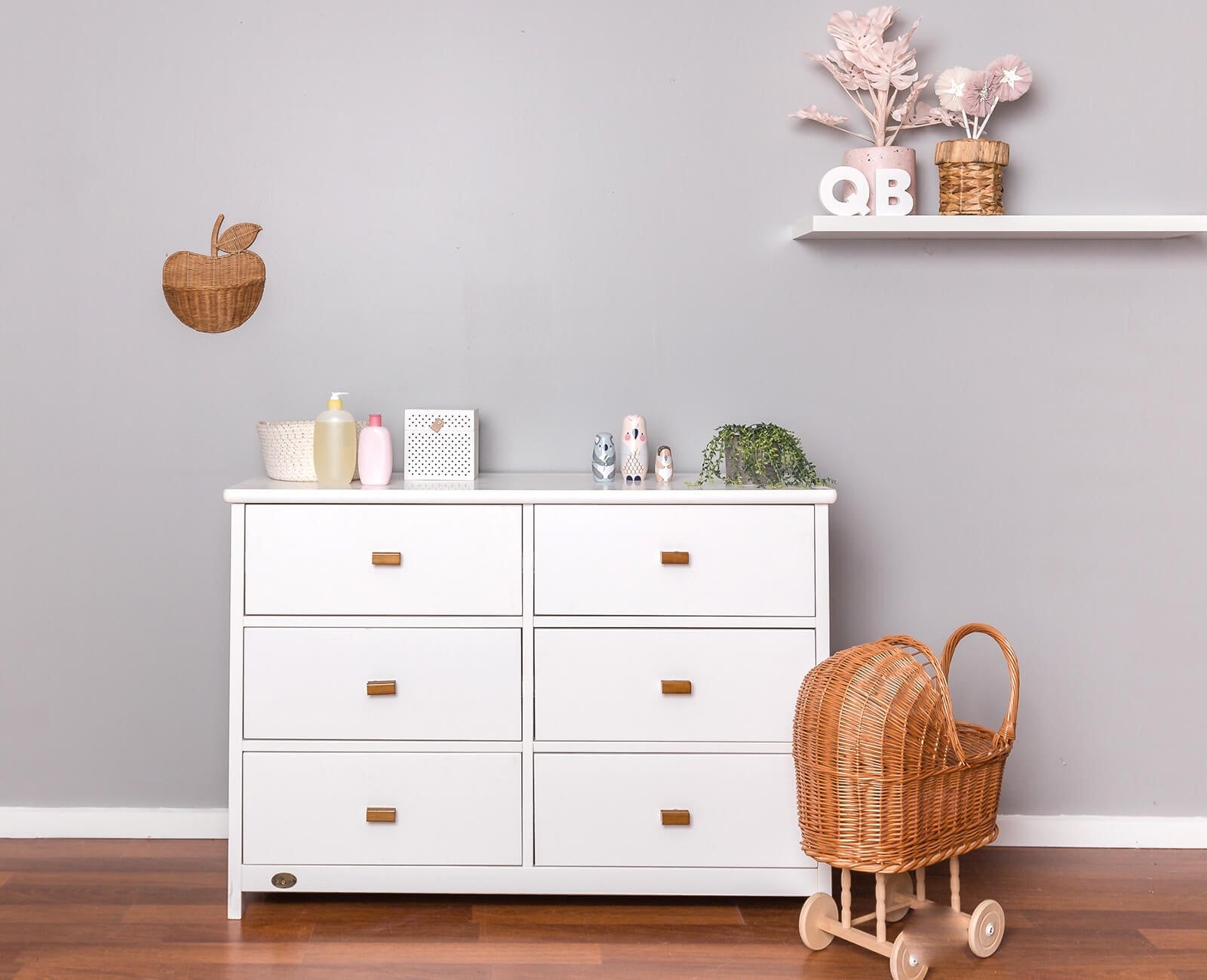 6 Drawer Chest White