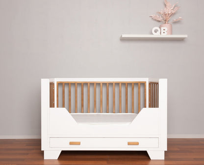 Two Tone Cot White