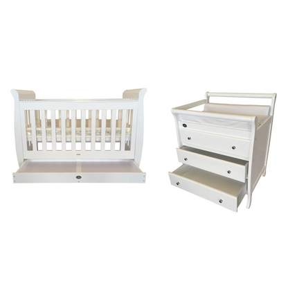 Cloud 9 5-in-1 Sleigh Cot Compact Nursery Set - view 4