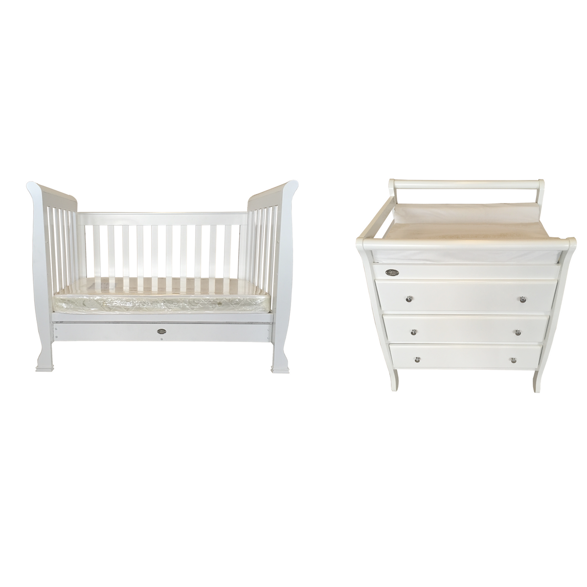 Cloud 9 5-in-1 Sleigh Cot Compact Nursery Set - view 6