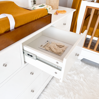 7 Drawer Nursery Dresser - White