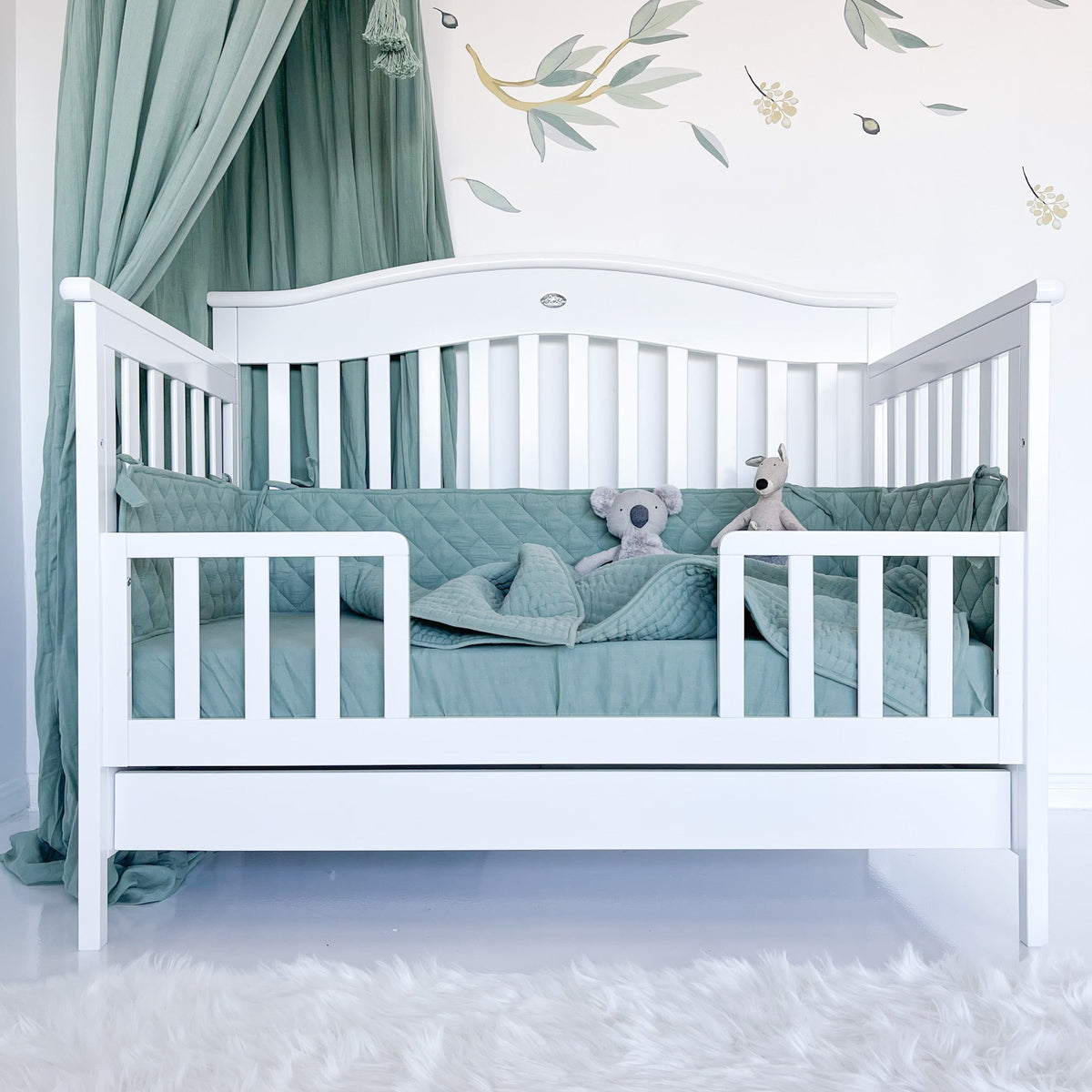 Heritage cot toddler rail