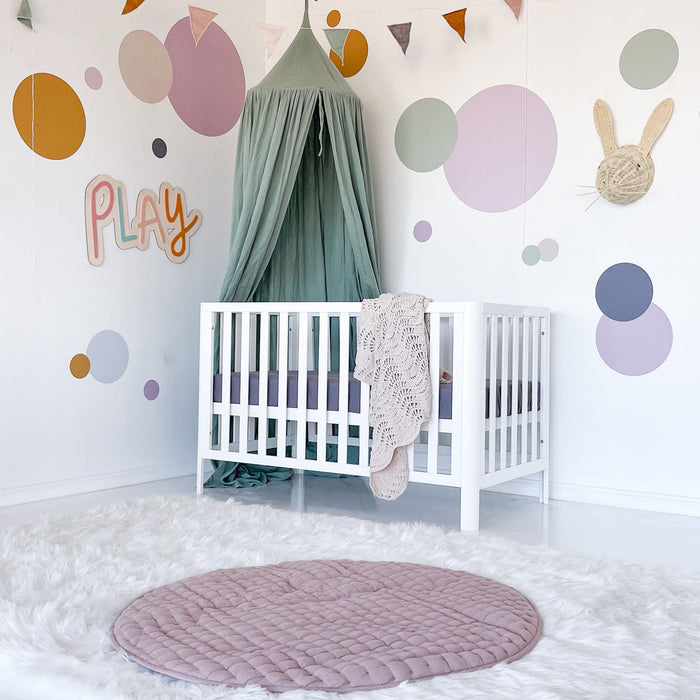 Modern Cot - White