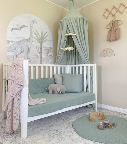 Modern Cot - White detail view