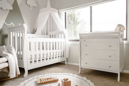 Cloud 9 5-in-1 Sleigh Cot Complete Nursery Bundle - view 3