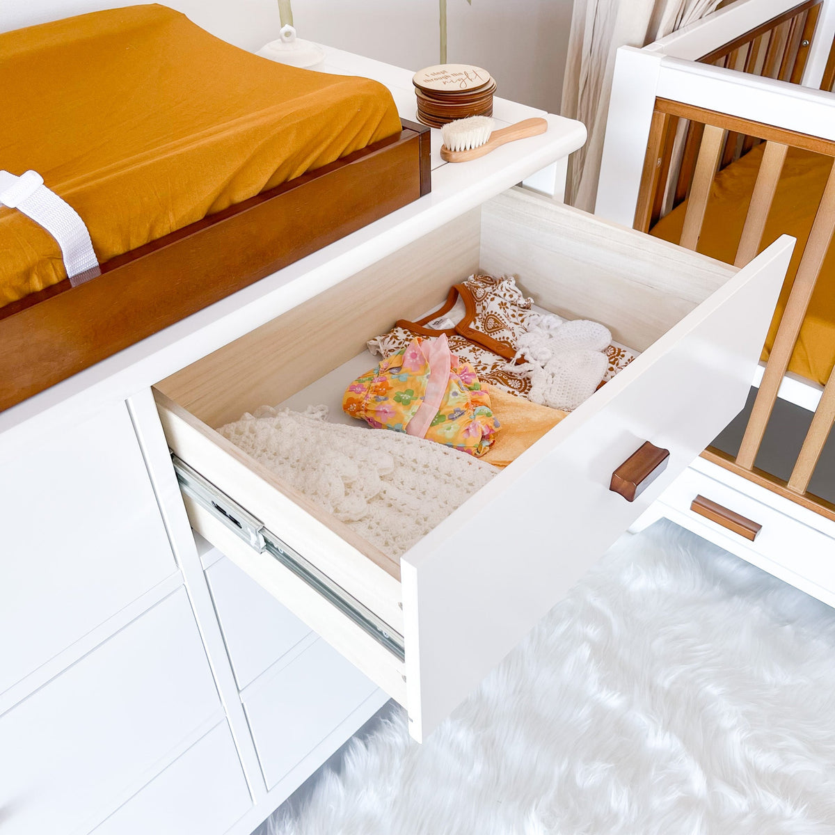 Two Tone 6 drawer chest runners