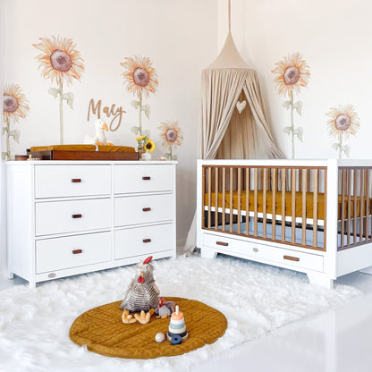 Cloud 9 Two Tone Cot & 6 Drawer Nursery Bundle - view 1