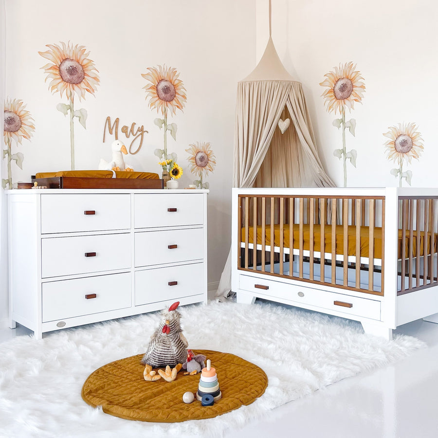 Cloud 9 Two Tone Cot & 6 Drawer Nursery Bundle - view 1