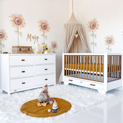 Cloud 9 Two Tone Cot & 6 Drawer Nursery Bundle - view 7