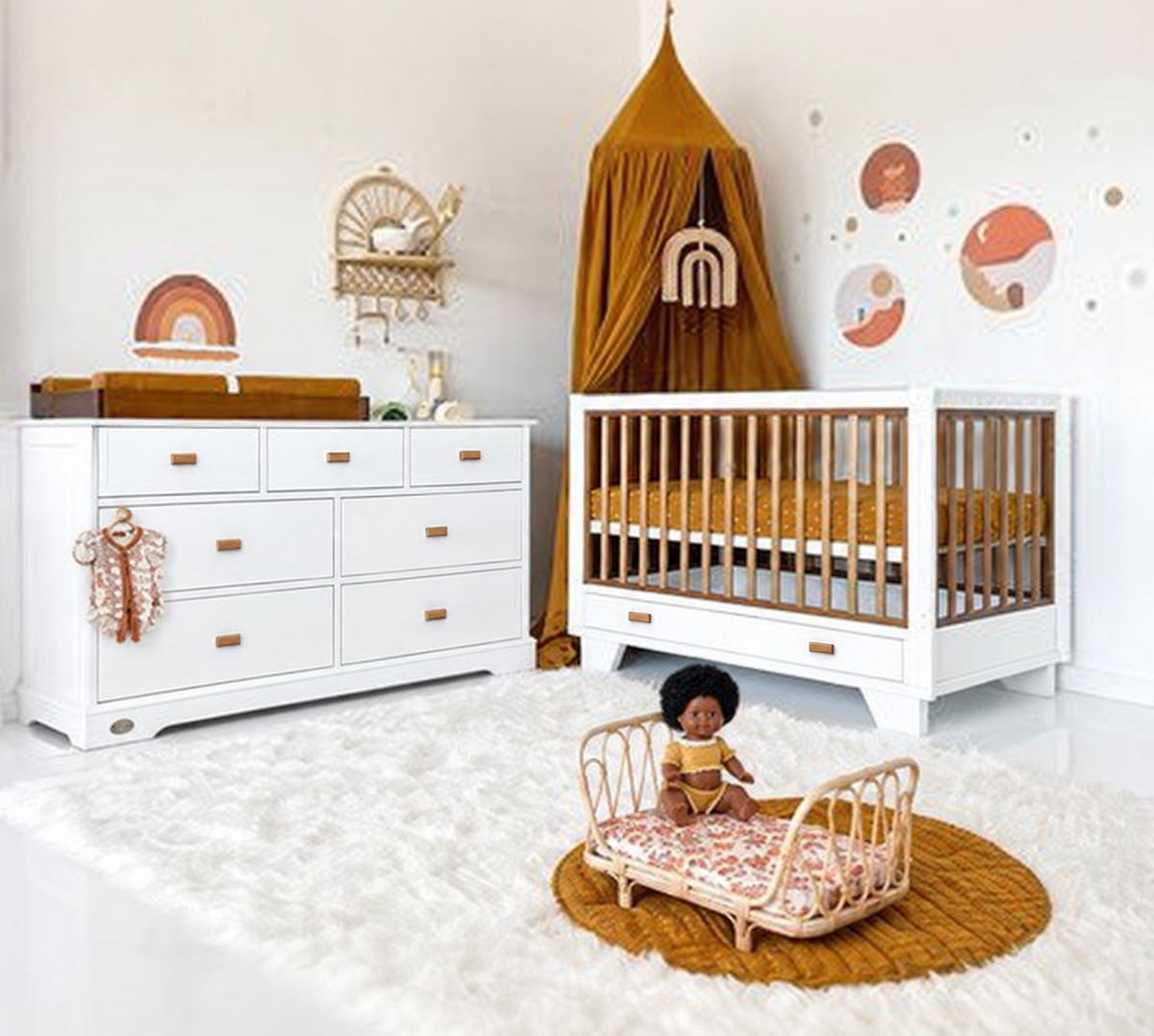Two Tone Large 7 Storage Nursery Bundle